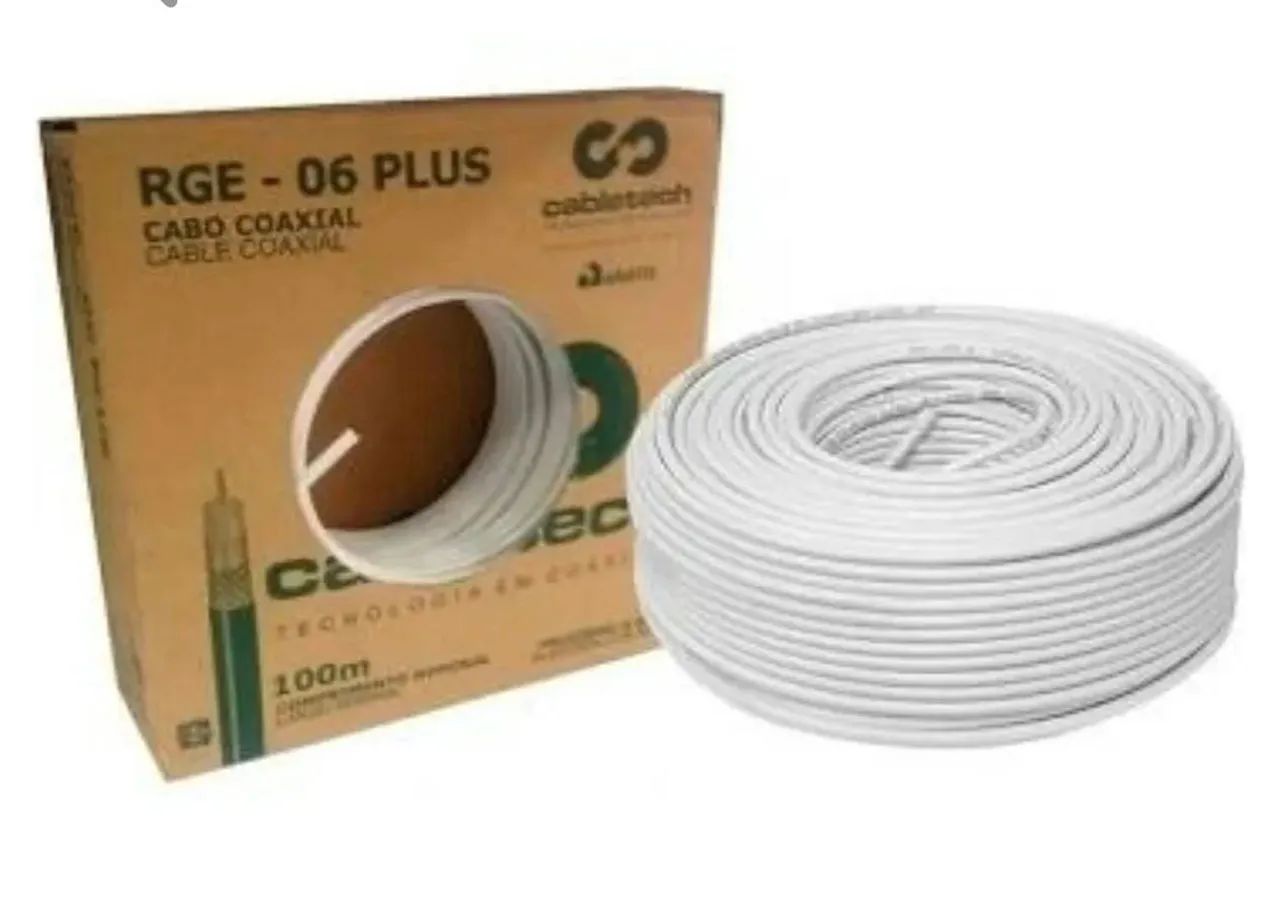 Caixa de cabo coaxial rg 06