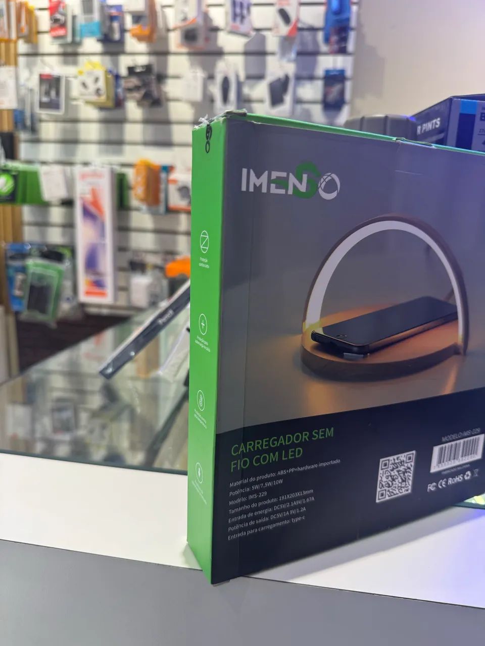 Carregador sem fio com LED  - Foto 4
