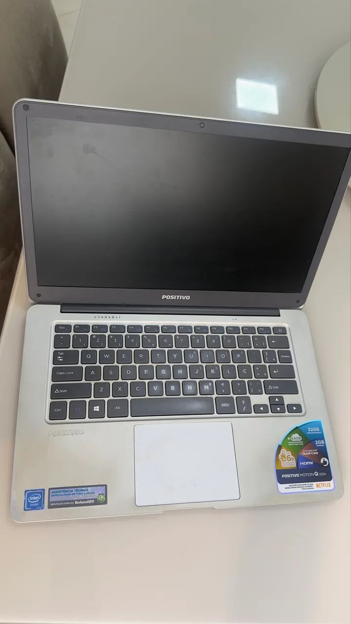 Notebook Positivo Motion Q232A 14? | Intel Quad-Core | Windows 10 | Ótimo Estado