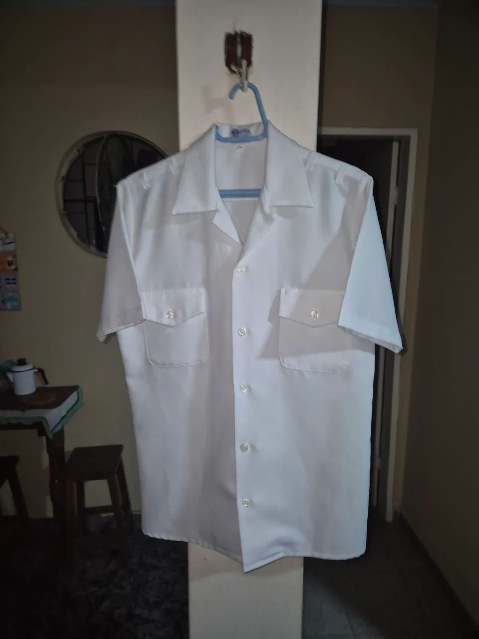Blusa/Uniforme da Marinha - Branco - Manga Curta (Original)