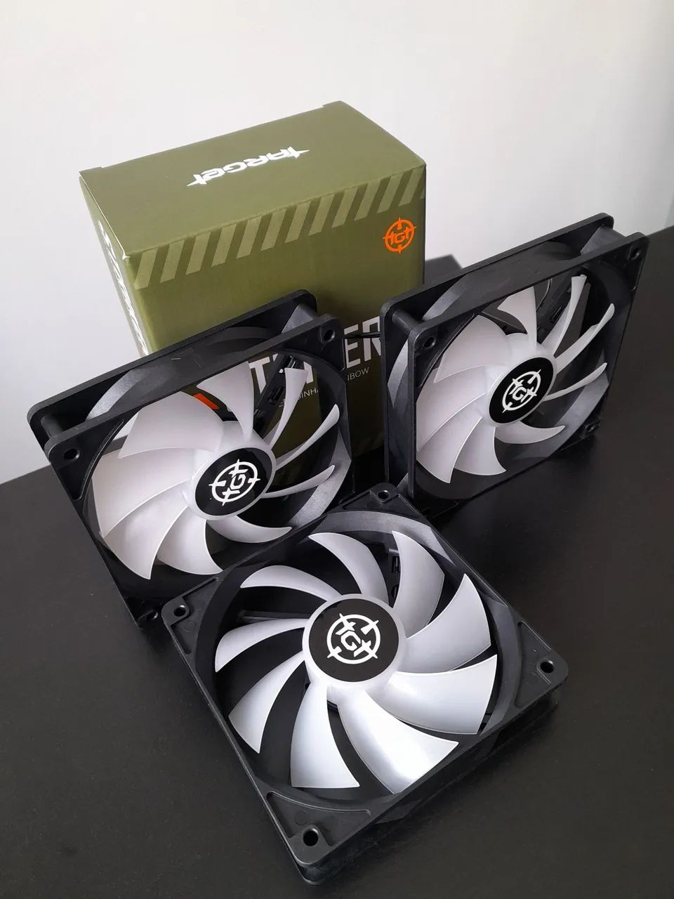 Ventoinha Cooler Fan RGB 120mm Kit Com 3 Unidades - Foto 3