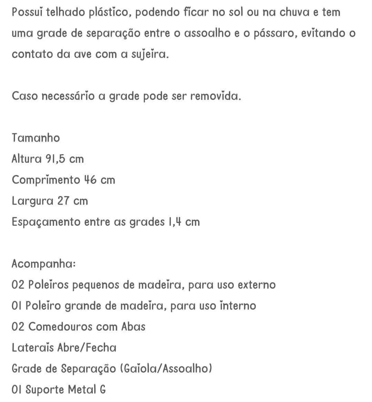 Gaiola para pássaro  - Foto 3