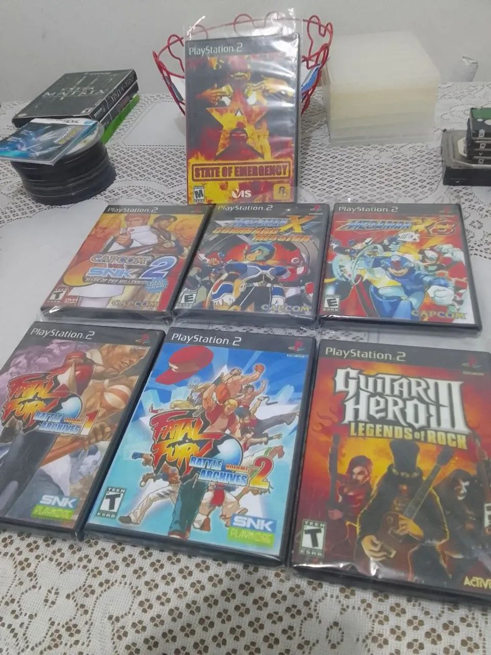 7 jogos de PS2 repro completo com manual