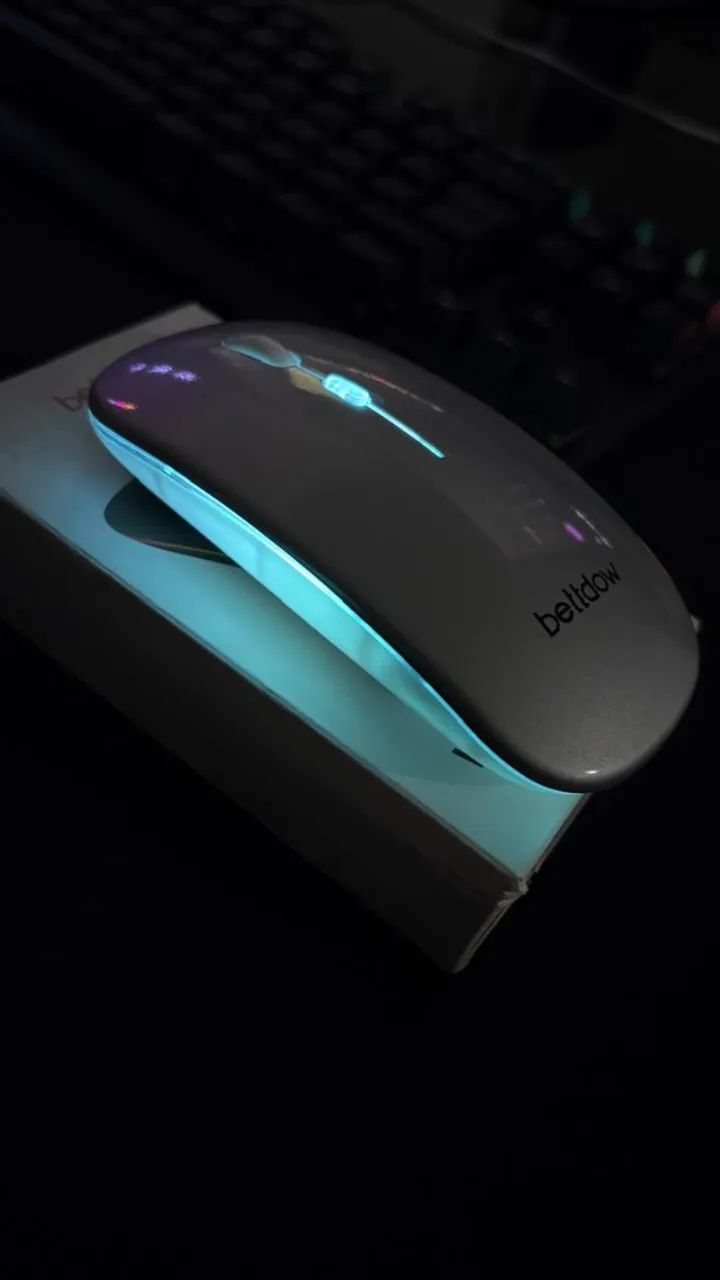 Mouse Sem Fio Wireless Bettdow RGB - Foto 2