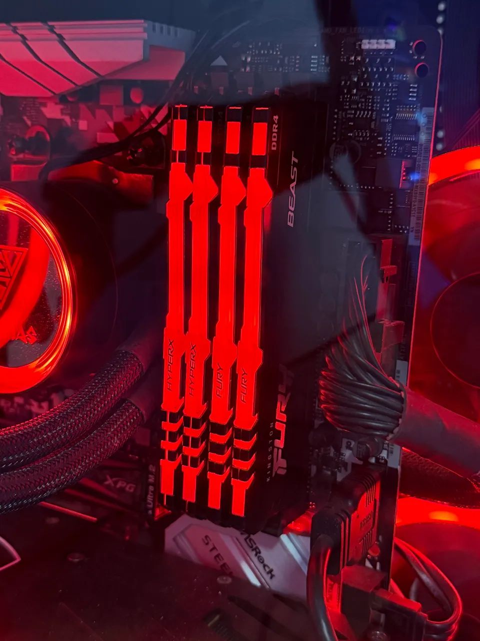 Memória RAM HyperX Fury Beast RGB 2x8Gb 3200mhz
