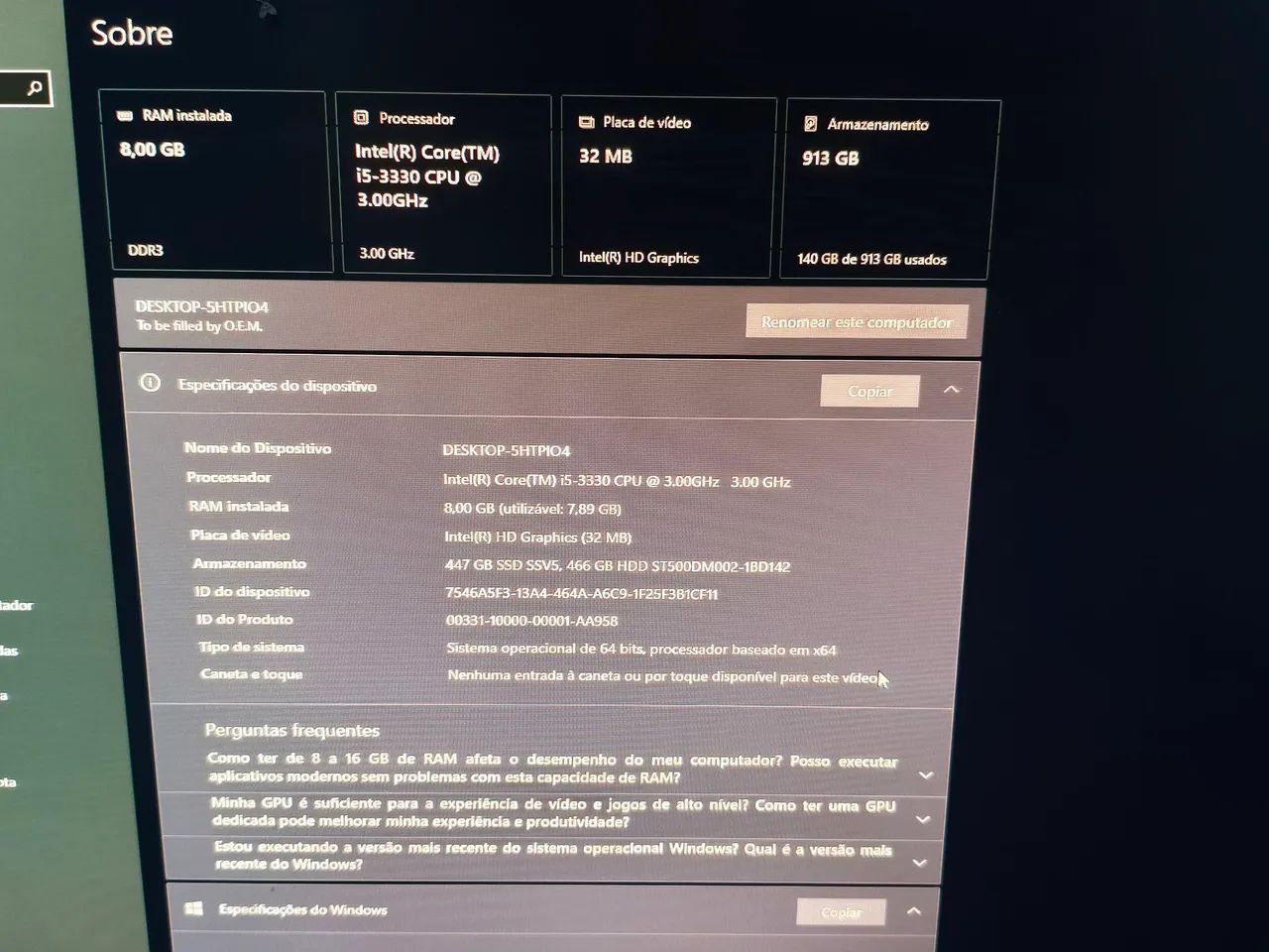 CPU gamer Intel I5-3 geração. Bem conservado  - Foto 3