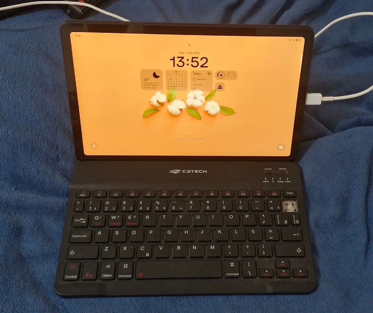 Tablet Samsung Tab S6 Lite 64GB + Capa + Teclado + S Pen - Foto 3