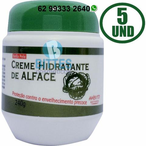 5 Creme Hidratante Corporal de Alface Previne o envelhecimento Precoce Hábito Cosméticos