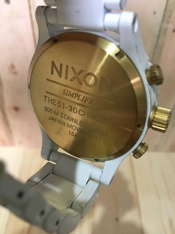 Relógio nixon original branco dourado - Foto 3