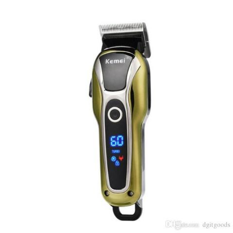 Máquina De Cortar Cabelo Sem Fio Turbo Profissional Kemei Km-1990