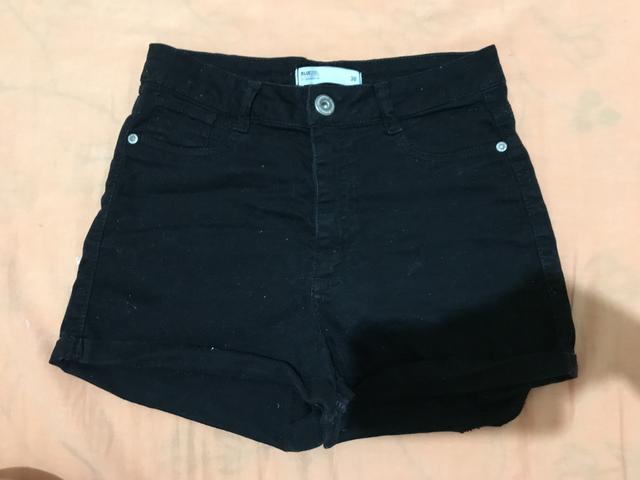 Short jeans preto - Foto 2