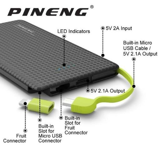 Carregador Portátil Kai Di Pineng Power Bank 5,000mAh original - Foto 3
