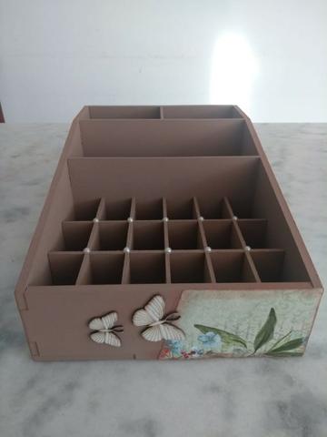 Porta Maquiagem (Caixa Personalizada de MDF) - Foto 2