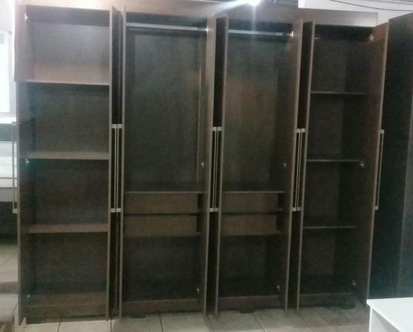 Guarda roupas casal 08 portas 2.43 de larg de 1399 por 999 a vista - Foto 4