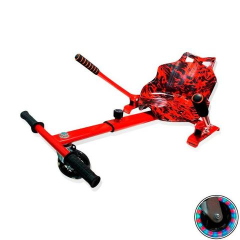 Carrinho para Scooter Vermelho Fogo - LED Na Roda - Foto 4