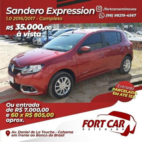 Sandero 2017- só 7mil de entrada