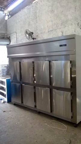Geladeira e freezer industrial vertical em aço inox sob medida - Foto 2