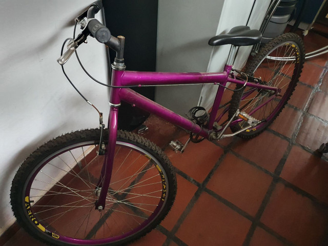 Bicicleta Roxa Aro 26 - Ótimo estado