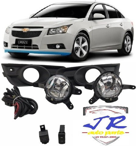 Kit Farol De Milha Cruze 2009 2010 2011 2012 2013 2014 Auxiliar Neblina   