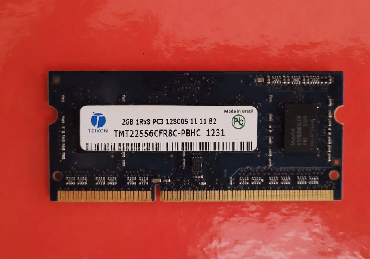 Memória RAM 2 GB Teikon 1Rx8 PC3 128005 11 11 B2 TMT225S6CFR8C-PBHC 1231