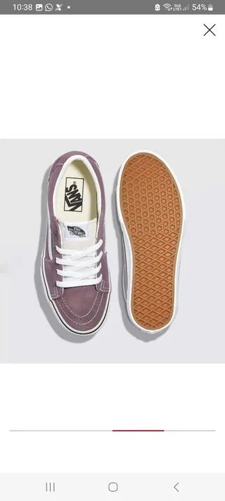 Tênis VANS SK8-LOW VACATIONS CASUALS Plum Wine Tam 40 Novo