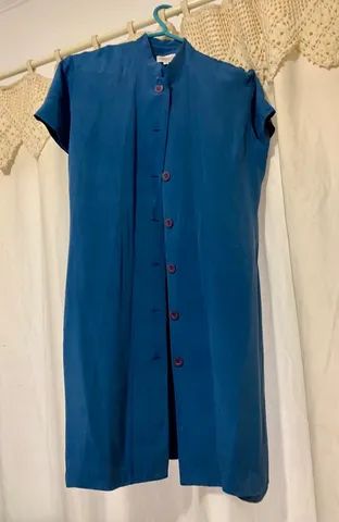 Vestido chemise de seda pura  - tamanho P  - Foto 2
