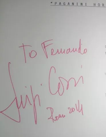 Roteiro Paganini horror autografado pelo diretor Luigi cozzi - Foto 2