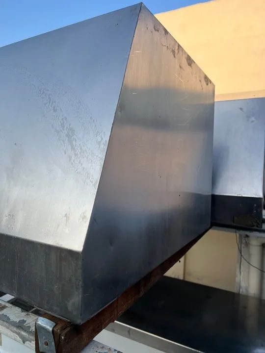 Coifa industrial aço inox 304 com base para filtro parcelamos em até 12x  - Foto 5