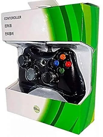 Controle Usb Com Fio Para Xbox 360 Computador Notebook Preto - Foto 5