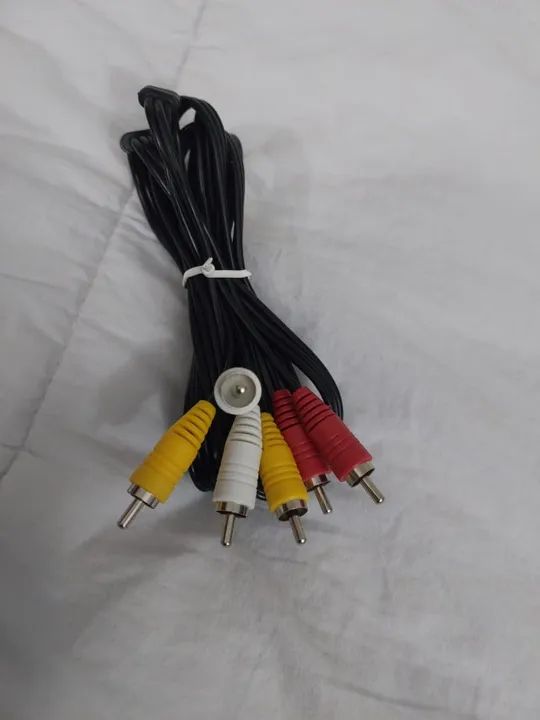 Cabo AV RCA Áudio e Vídeo 3 vias