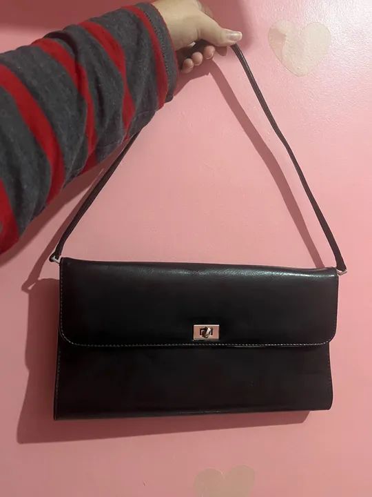 Bolsa de mão preta