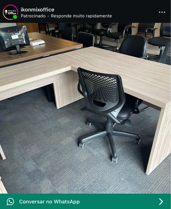 Cadeira Presidente Ergonômica com Encosto em Malha