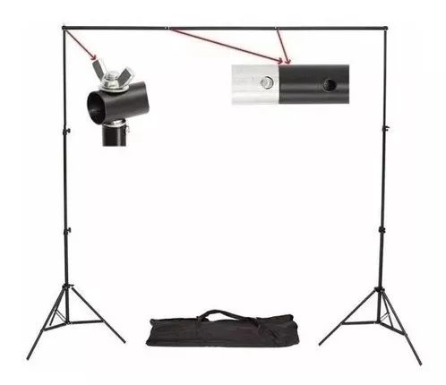 Kit Suporte Fundo Infinito Portátil, para Fotografia e Filmagem - Foto 5