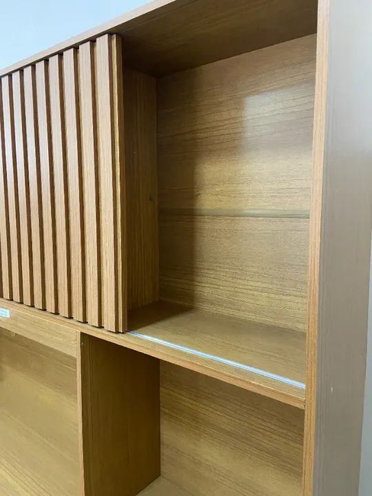 Kit Cozinha com Portas Ripadas em MDF e Espaço para Micro-ondas - Foto 2