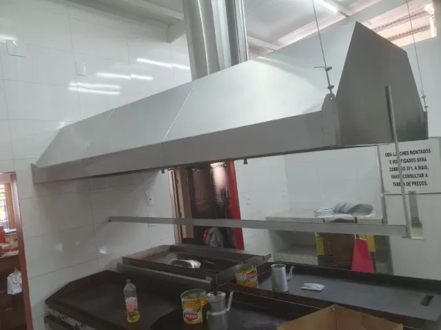 Coifa de aço Inox Retangular