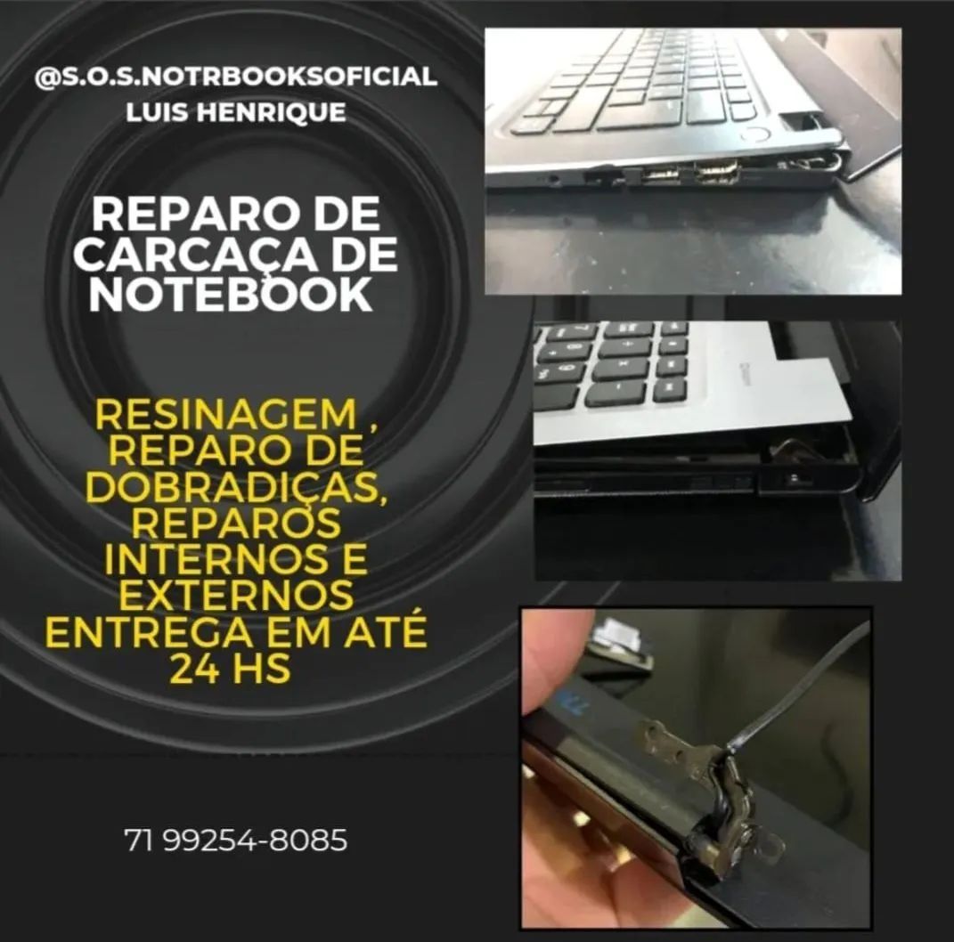 Reparo de carcaça de notebook 