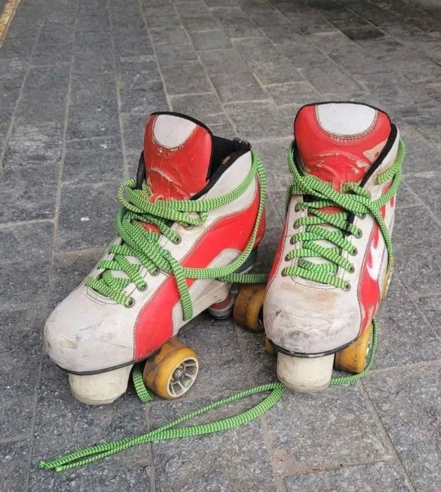 Patins de hóquei Rye 42 e Stick Azemad - Foto 3