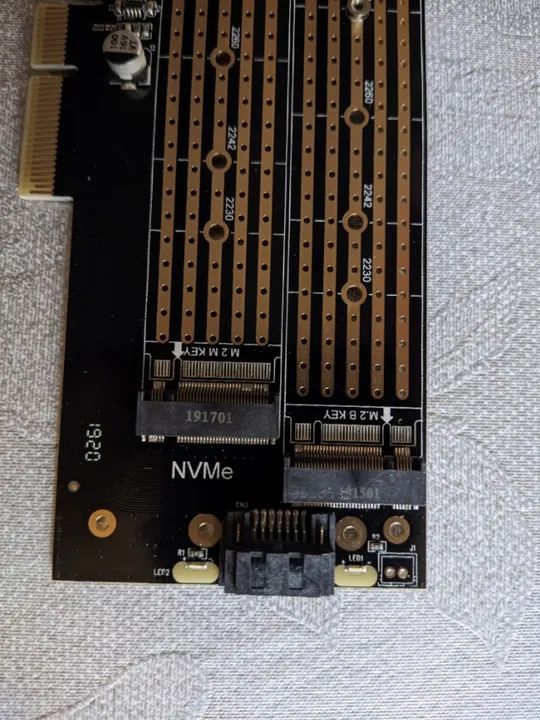 Placa Adaptador PCIe para 2x SSD M.2 - JEYI - Foto 4