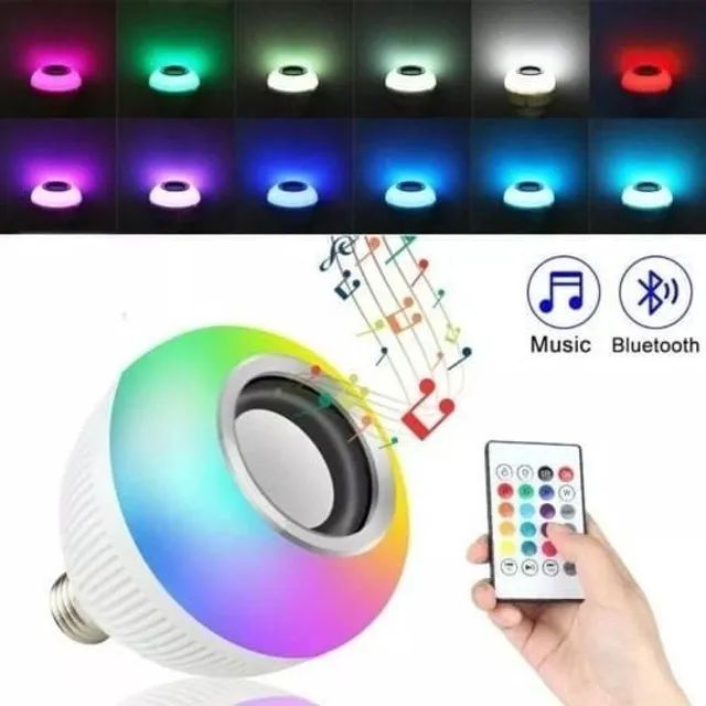 Lâmpada Led Inteligente Com Bluetooth Muda Cor Toca Música - Equipamentos e  Acessórios de Som - Nova Brasília, Salvador 1278258051