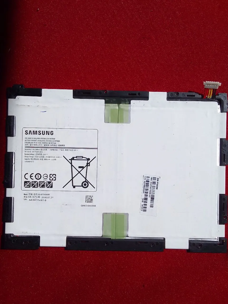 Bateria de Tablet Samsung dupla