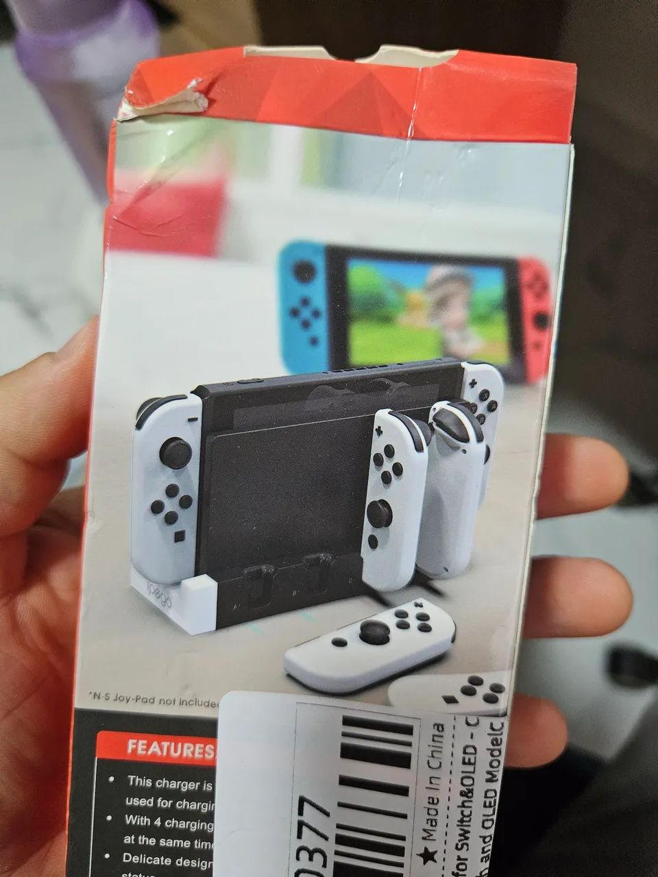Base de Carregamento para 4 joycon Nintendo Switch e OLED