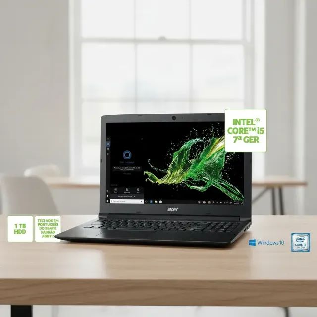 notebook acer aspire 3 a315-53ak intel core i57200u 4gb 1tb - Foto 5