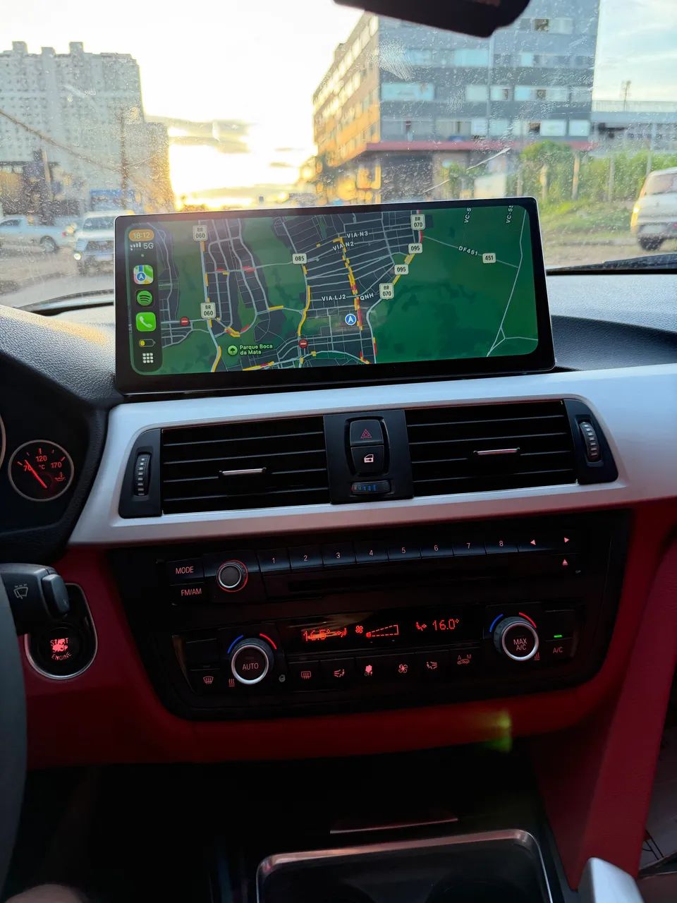 carplay linux sistema multimídia display para bmw série android auto airplay - Foto 2