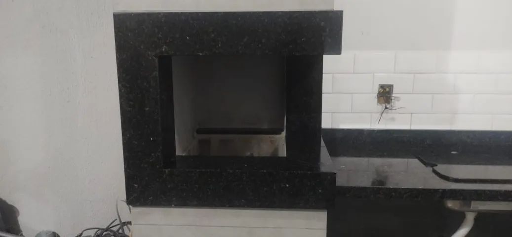 Área de churrasco | Lavanderia - Granito verde ubatuba  - Foto 4