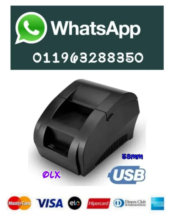 Impressora Térmica de Cupom Ticket Não fiscal 58mm original <br><br>