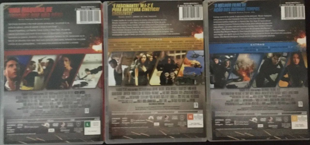 COLETANEA COM 3 DVDS MISSÃO IMPOSSÍVEL  - Foto 2