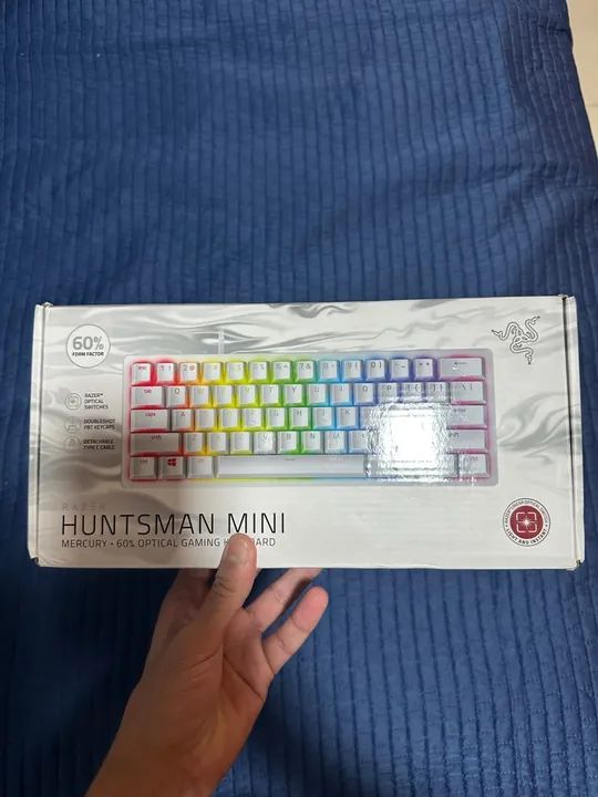 Teclado Mecânico Razer Huntsman Mini Mercury 60% - Novo - Foto 5