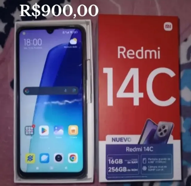 Oportunidade Relâmpago Redmi 14C 256gb