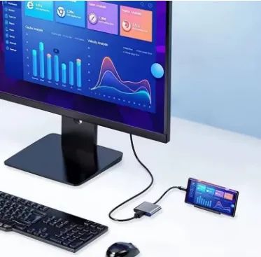 Hub 3 em 1 Usb Usb c para Hdmi z1436 - Foto 3