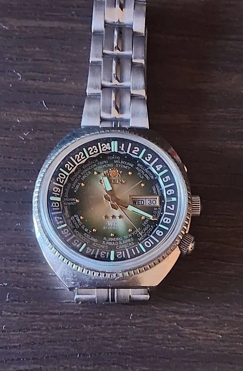 Relógio Orient WD World Time Vintage - Foto 2